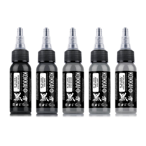 Kokkai - Sumi Ink - Cool Opaque Gray - Set