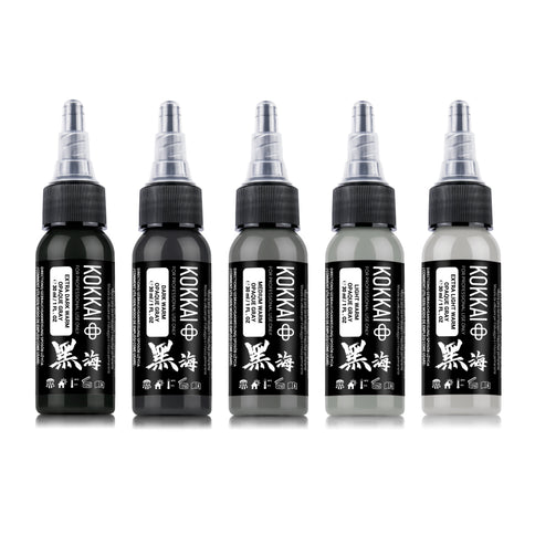 Kokkai - Sumi Ink - Warm Opaque Gray - Set