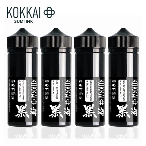 Kokkai - Sumi Ink - Graywash Set - 4 Stk
