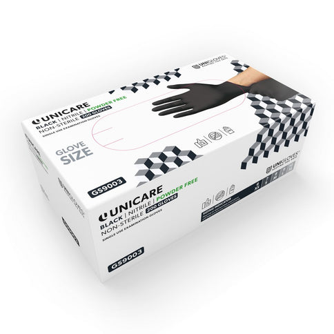 Unigloves - Nitril - Handschuhe - schwarz - 200 Stk.