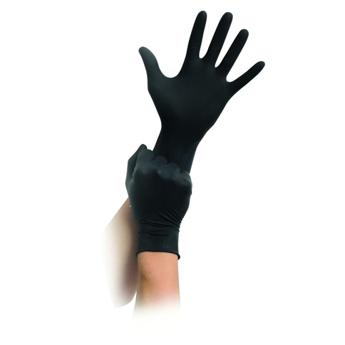 nineone - Nitril - Handschuhe - schwarz - 100 Stk