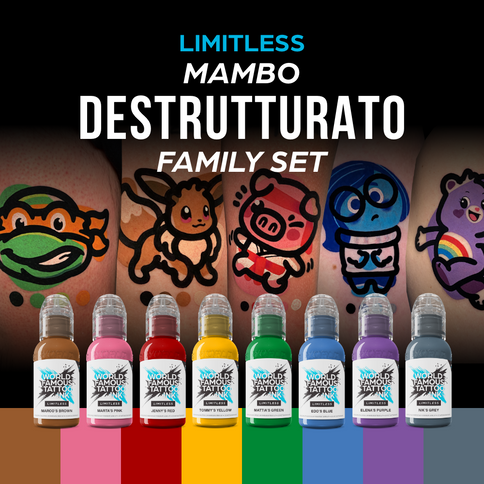World Famous Limitless - The Mambo Destrutturato Family Set - 8x 30 ml