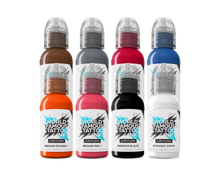 World Famous Limitless - Primary Colours Set 2 - 8x 30 ml