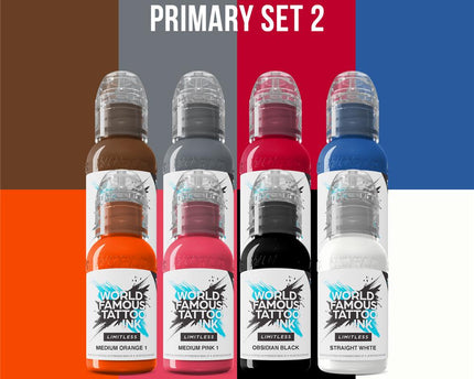 World Famous Limitless - Primary Colours Set 2 - 8x 30 ml