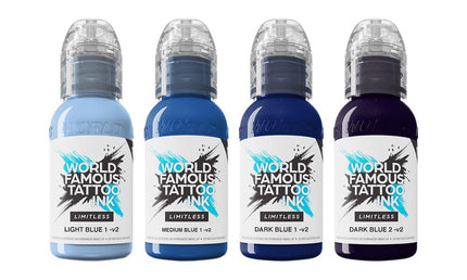World Famous Limitless - Shades of Blue Collection - 4x 30 ml