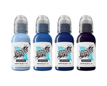World Famous Limitless - Shades of Blue Collection - 4x 30 ml