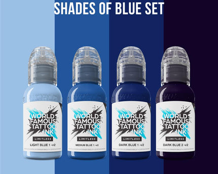 World Famous Limitless - Shades of Blue Collection - 4x 30 ml