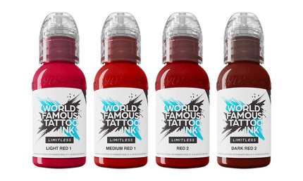 World Famous Limitless - Shades of Red Collection - 4x 30 ml