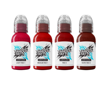 World Famous Limitless - Shades of Red Collection - 4x 30 ml