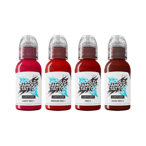 World Famous Limitless - Shades of Red Collection - 4x 30 ml