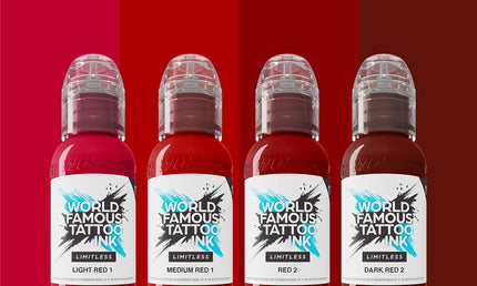 World Famous Limitless - Shades of Red Collection - 4x 30 ml