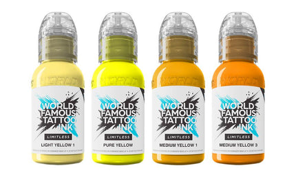 World Famous Limitless - Shades of Yellow Collection - 4x 30 ml