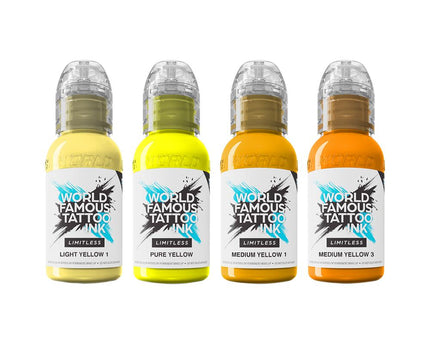 World Famous Limitless - Shades of Yellow Collection - 4x 30 ml