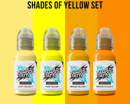 World Famous Limitless - Shades of Yellow Collection - 4x 30 ml