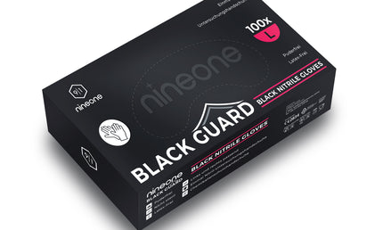 nineone - Nitril - Handschuhe - schwarz - 100 Stk