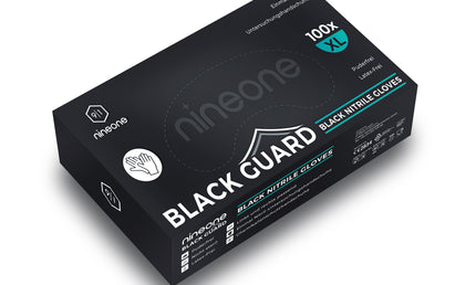 nineone - Nitril - Handschuhe - schwarz - 100 Stk