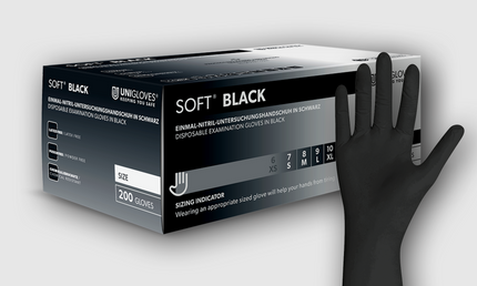 UNIGLOVES SOFT® BLACK 200 STÜCK