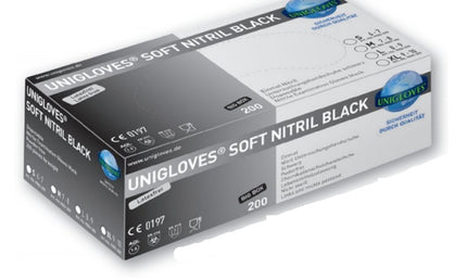 Unigloves - Nitril - Handschuhe - schwarz - 200 Stk.