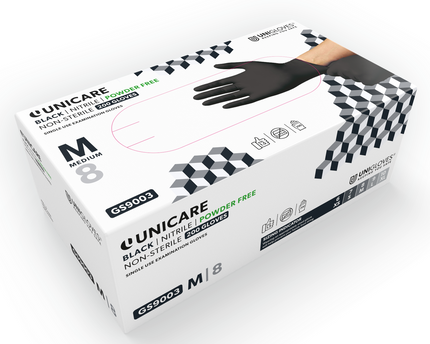 Unigloves - Nitril - Handschuhe - schwarz - 200 Stk.