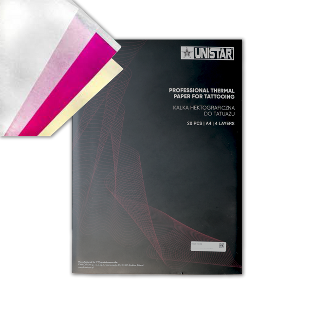 UNISTAR TRANSFER PAPIER THERMO 20 BLATT BOX Magenta