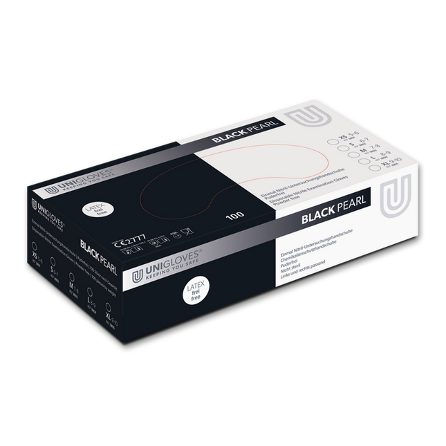 UNIGLOVES® BLACK LATEX